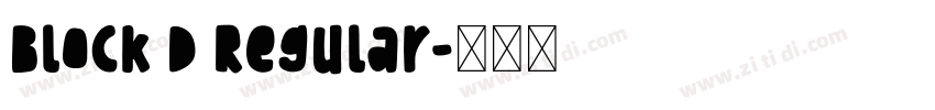 Block D Regular字体转换